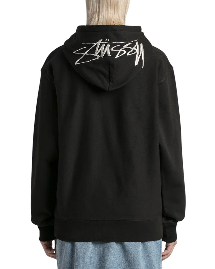 STUSSY Back Hood App Hoodie Black