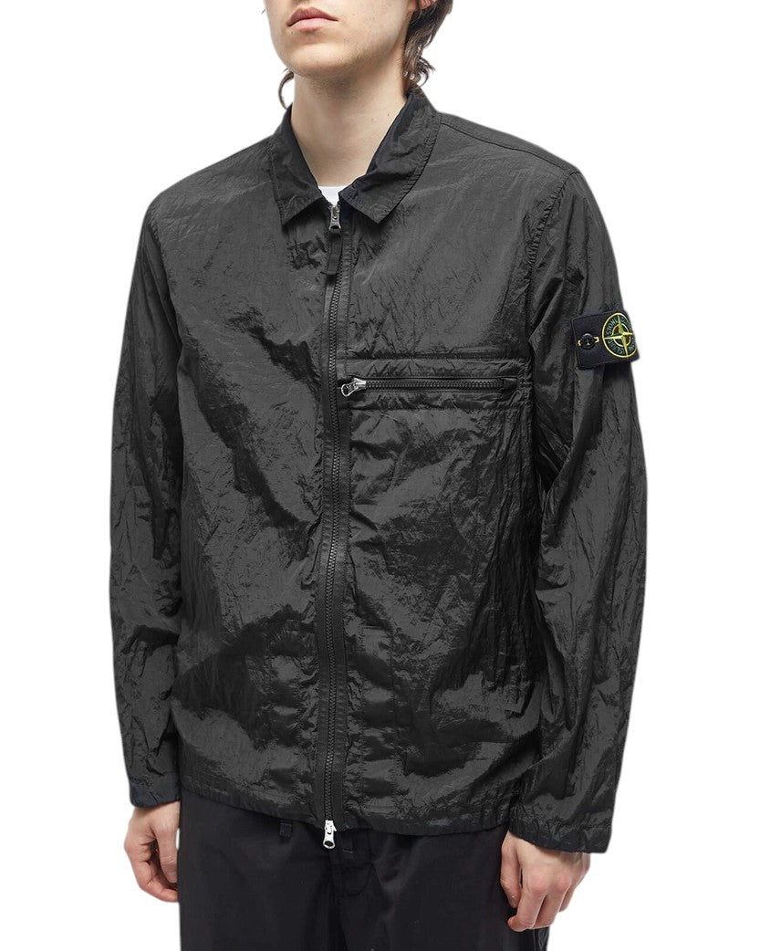 23FW Nylon Metal Shirt Jacket Black SI0313-BK
