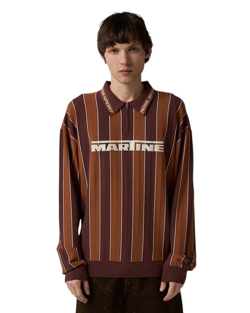Martine Rose Logo Polo Brown