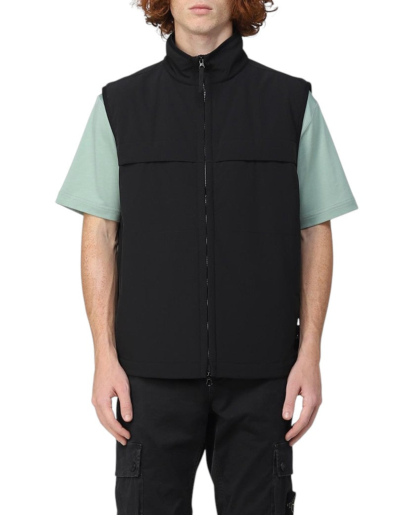 22FW G0327 Soft Shell Padded Gilet Black SI0276-BK