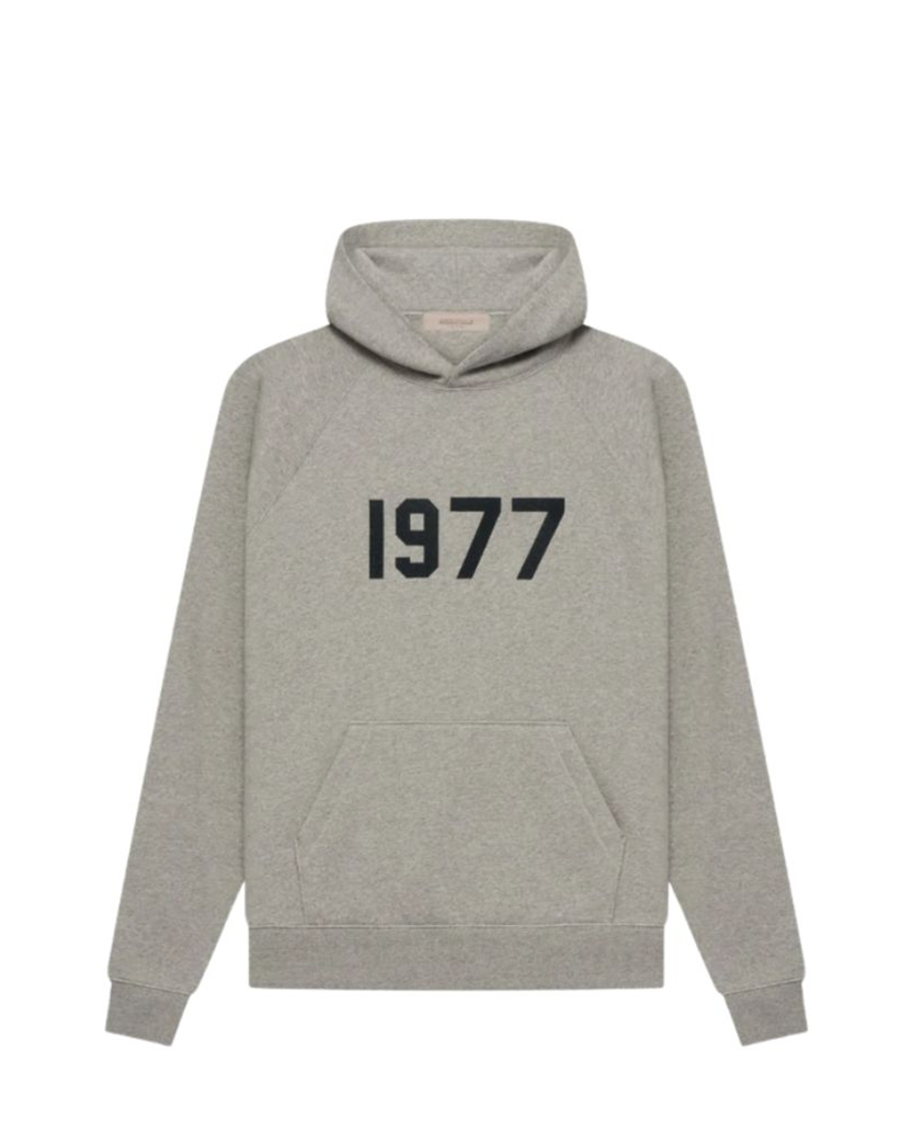 fear of god ESSENTIALS グレー パーカー 1977 Худі Fear Of God Essentials 1977 Hoodie Dark Oatmeal - UNIFORM