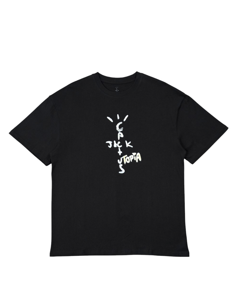 Travis Scott Cactus Jack Utopia T-Shirt Black - UNIFORM