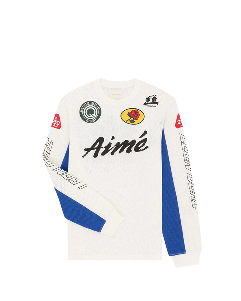Лонгслів Aime Leon Dore Mesh Moto Long-Sleeve Tee Pristine - UNIFORM