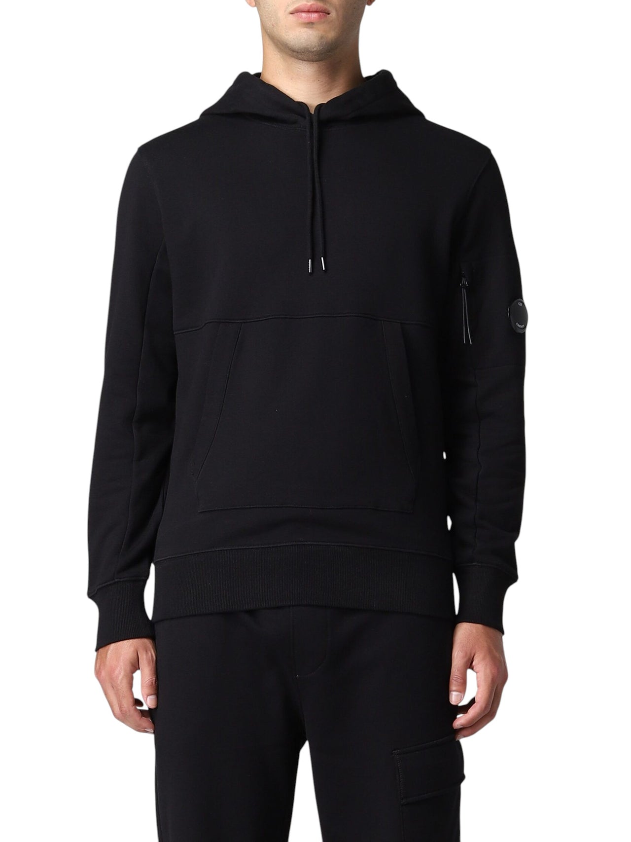 C.P. Company Hoodie With Lens Black