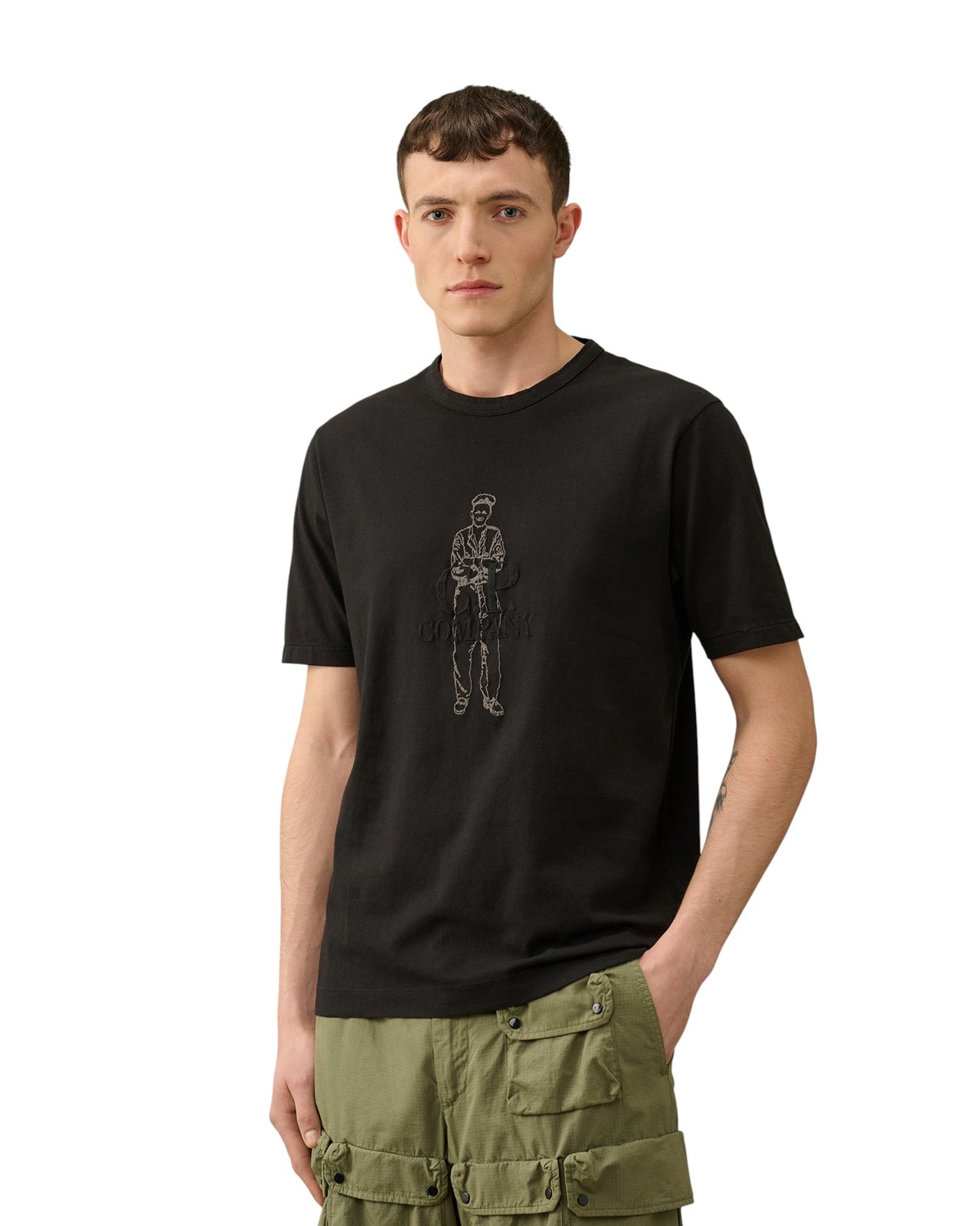 C.P. Company Jersey British Sailor T-shirt Black