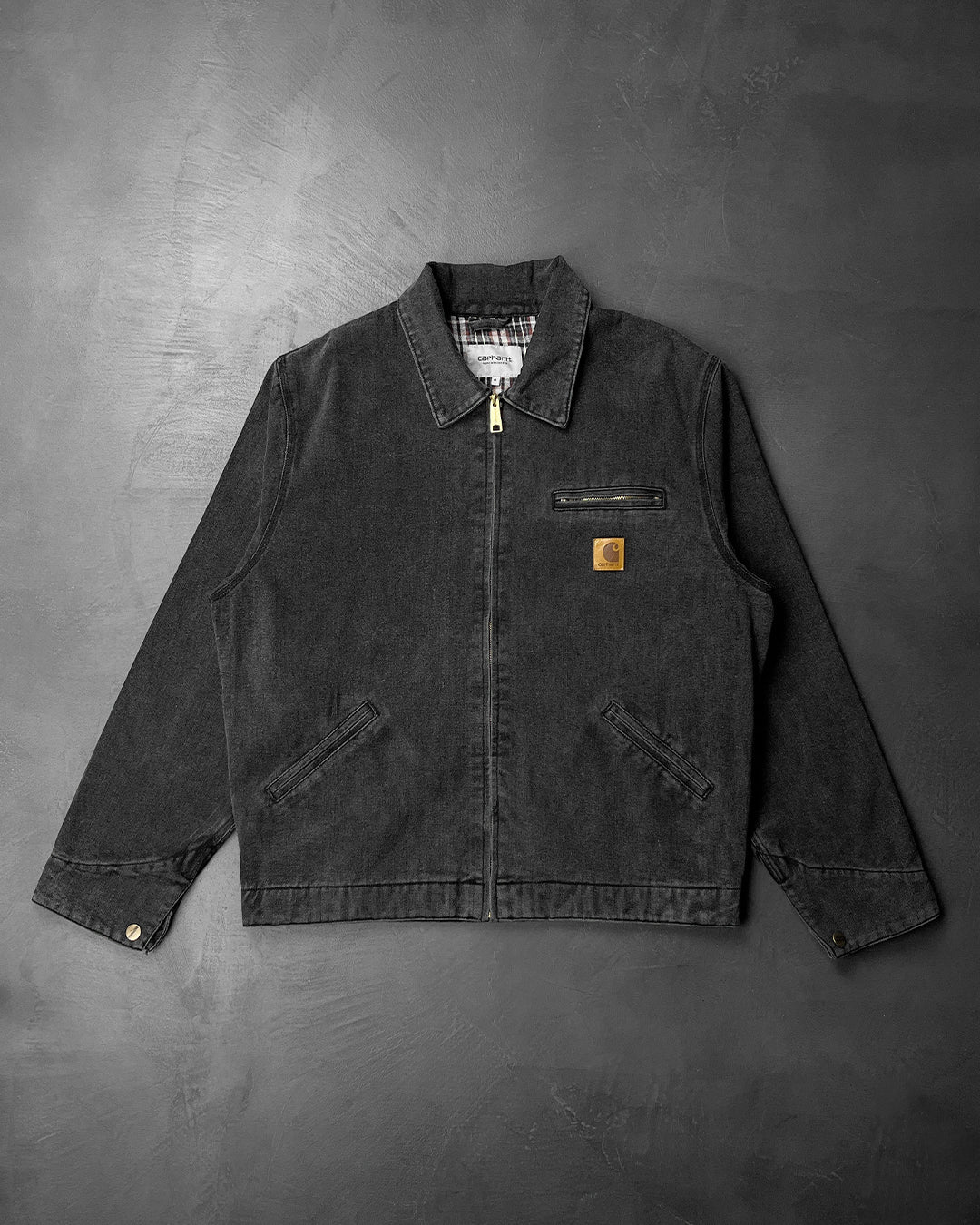 Carhartt WIP Rider Jacket Stone Washed Black - UNIFORM