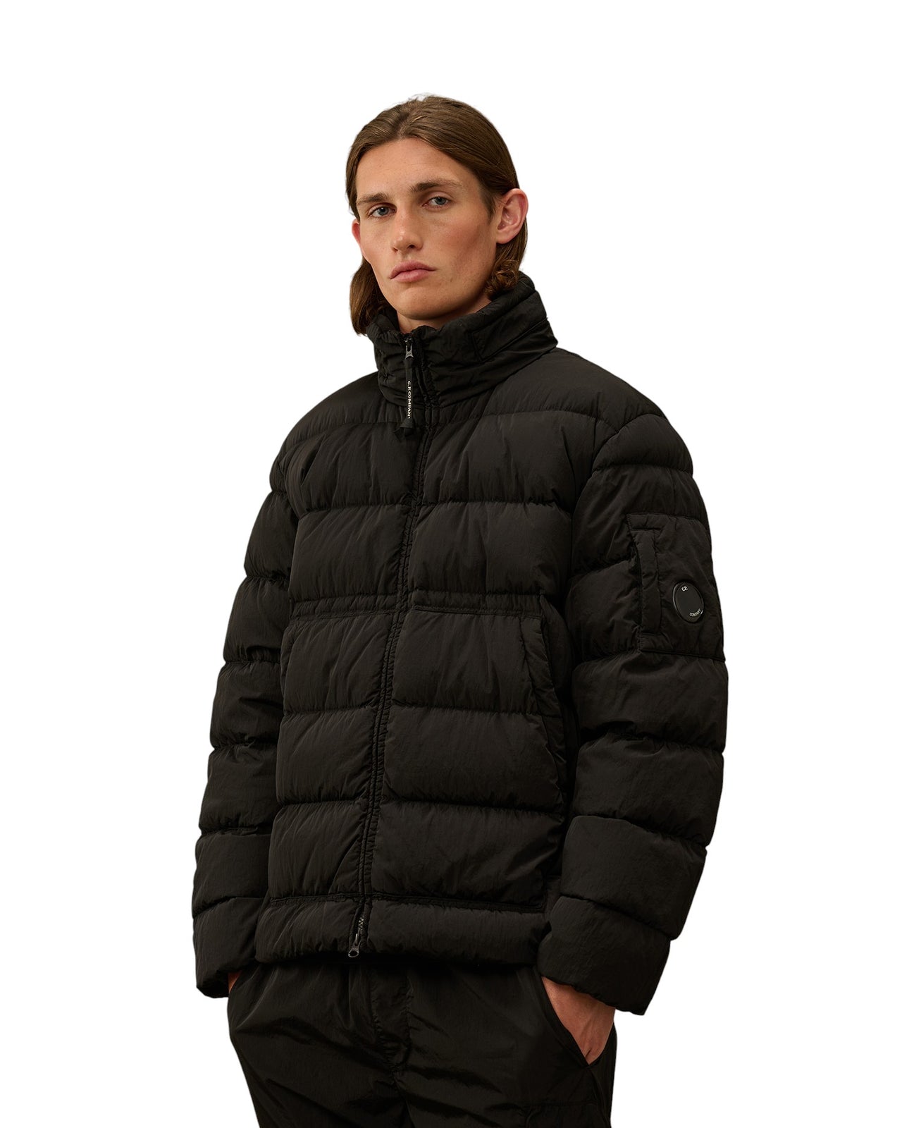 C.P. Company Chrome Re-Cycled Down Puffer Black