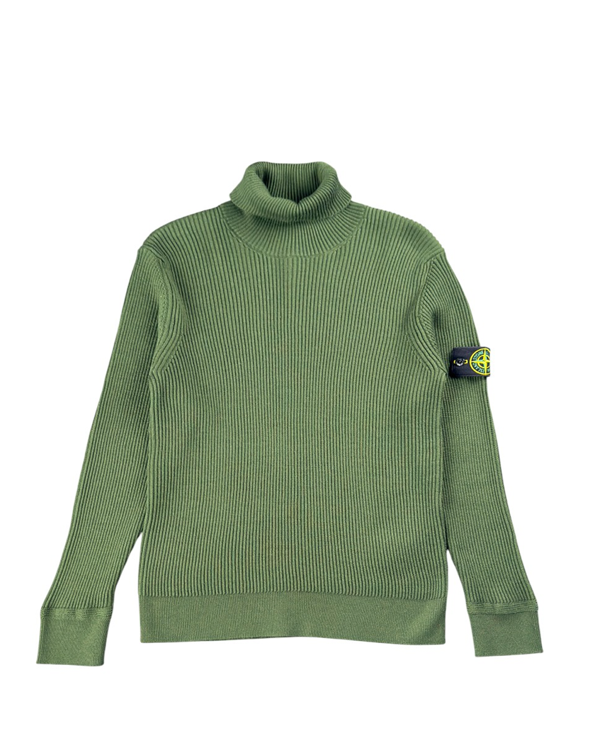 552C2 Turtle Neck Knit Sweater Olive SI0181-OL