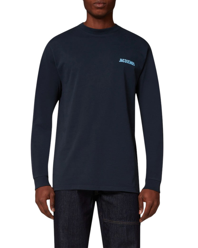 Jacquemus Navy 'Le T-Shirt Gelo' Long Sleeve T-Shirt