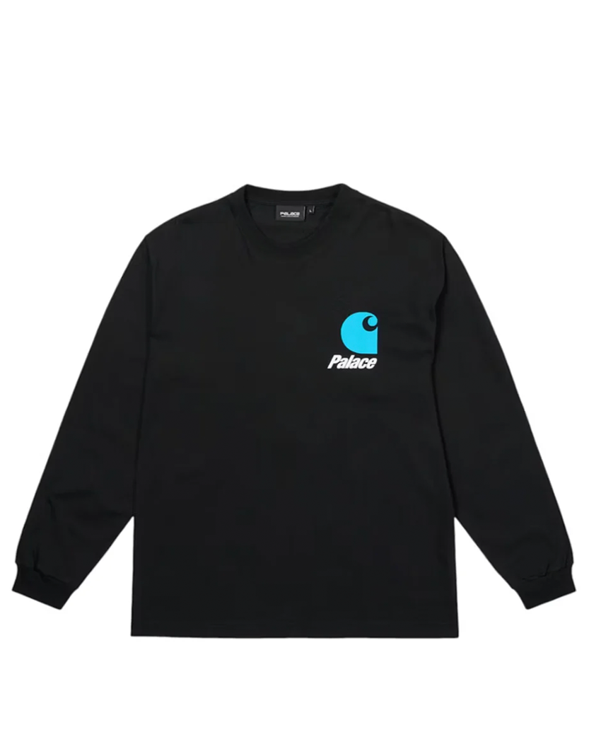 Лонгслів Palace x Carhartt WIP Logo Longsleeve Black - UNIFORM Лонгслів Palace x Carhartt WIP Logo Longsleeve Black - UNIFORM
