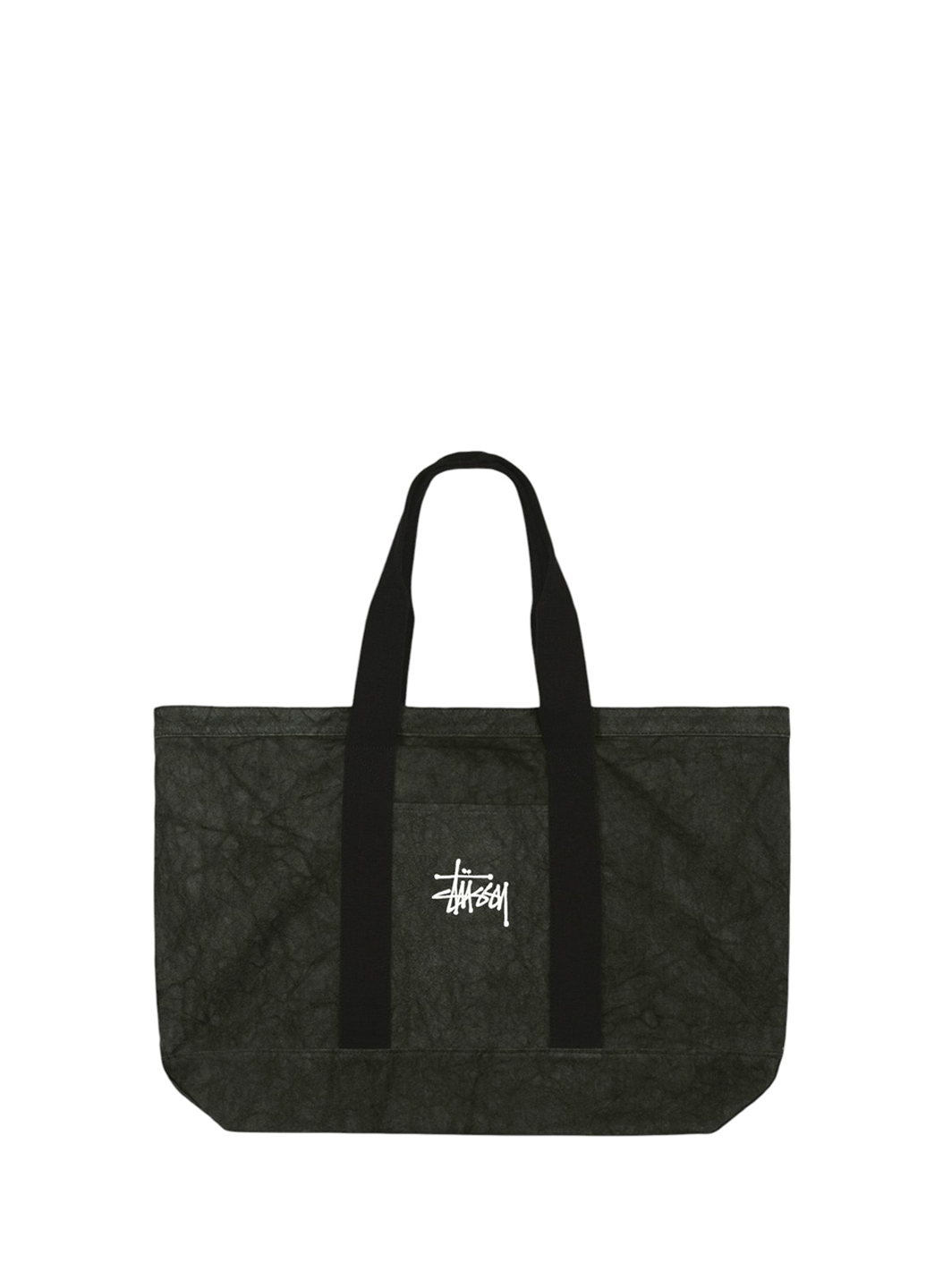 STUSSY Canvas XL Tote Bag Washed Black