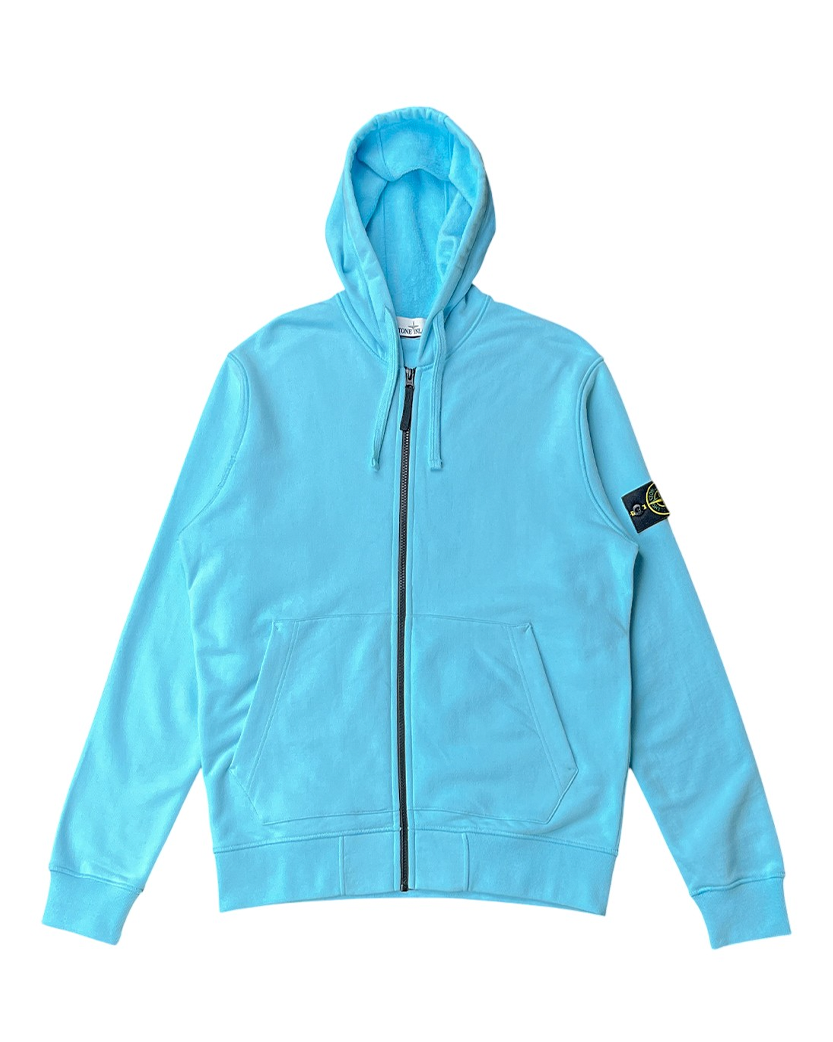 64220 Zip Hooded Sweatshirt Blue SI0141-BL