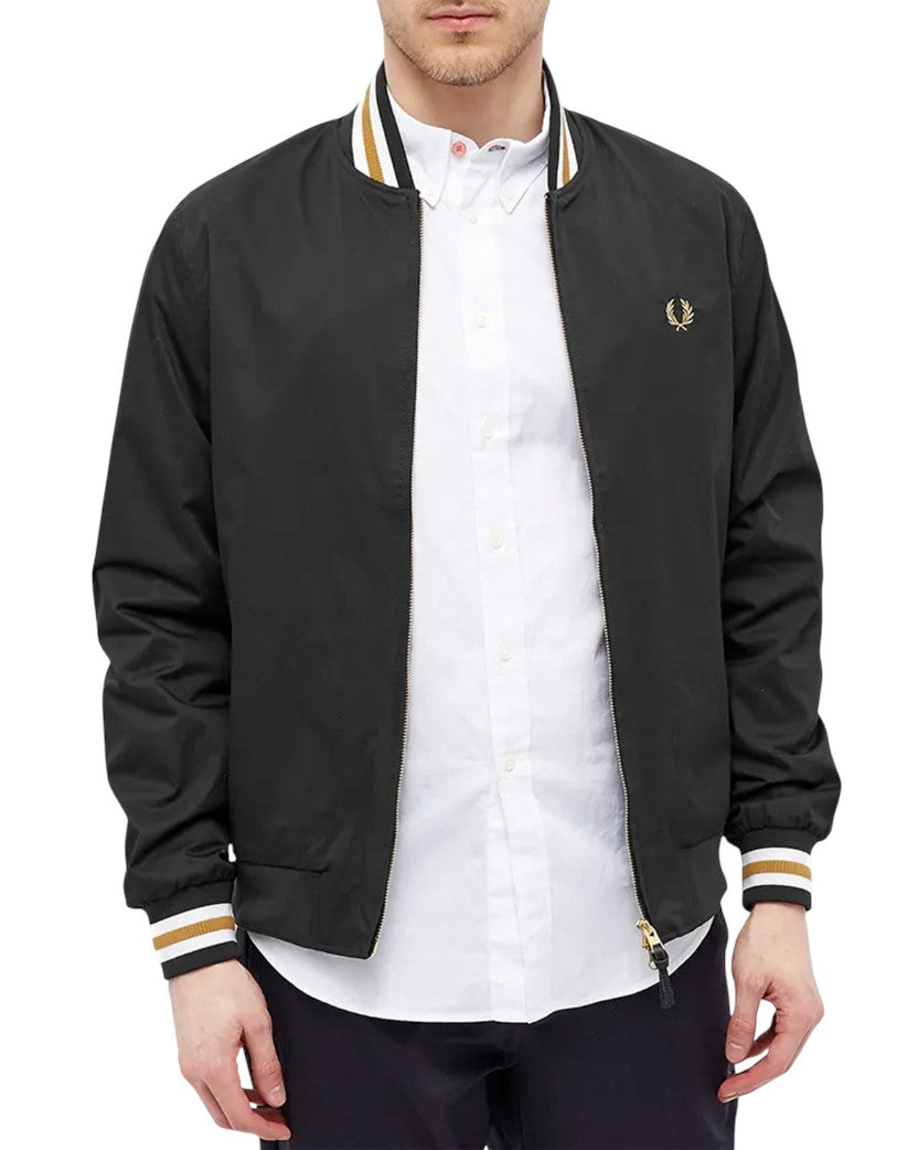 Куртка-бомбер FRED PERRY TENNIS BOMBER JACKET Black - UNIFORM