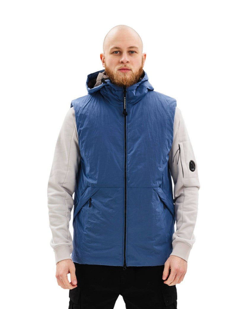 C.P. Company Goggle Padded Gilet Blue