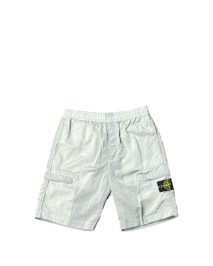 L1721 Nylon Metal Econyl Bermuda Shorts Grey SI0153-GY