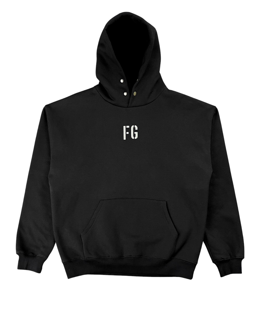 Fear Of God "FG" Vintage Hoodie Concrete Black