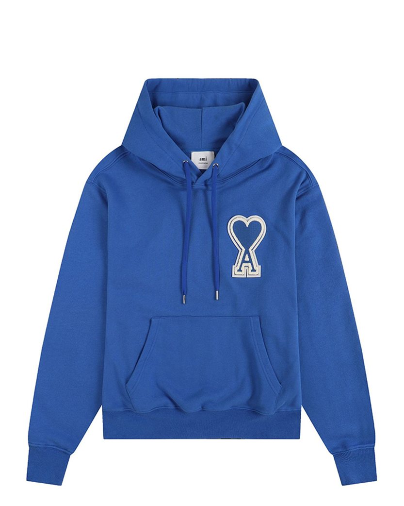 AMI Paris Oversize Ami de Coeur hoodie Blue