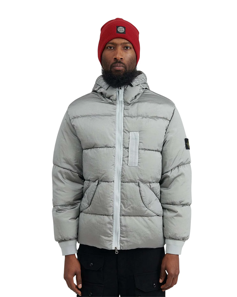 43619 Nylon Metal Down Jacket Grey SI0238-GY