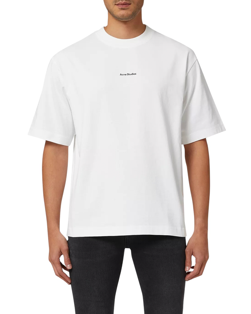 Acne Studios Logo cotton jersey T-shirt White
