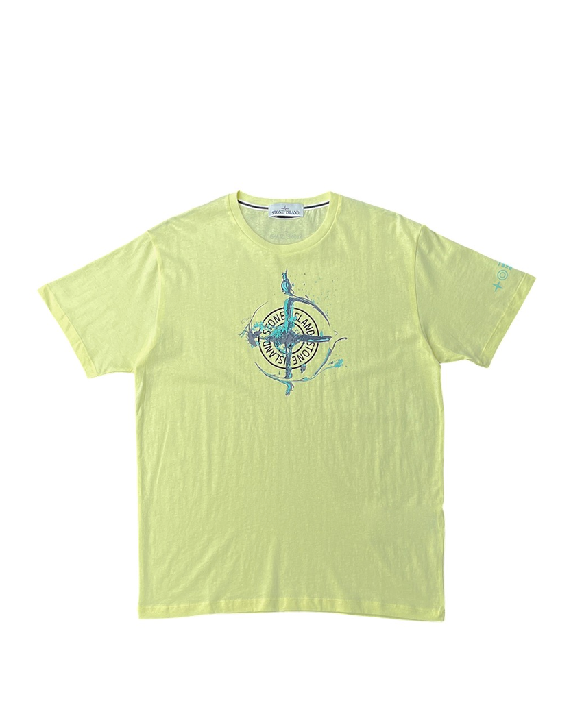 Marble One Print T-Shirt Lemon SI0115-LE