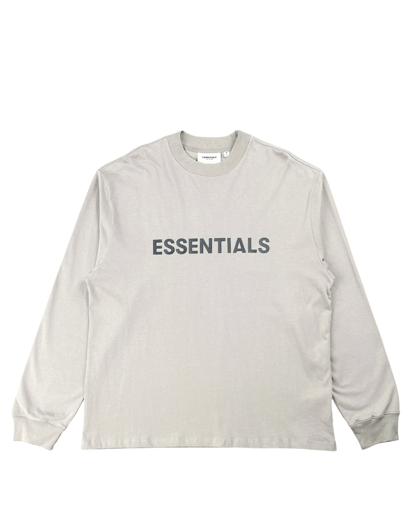 Fear Of God Essentials Front Logo long sleeve Grey