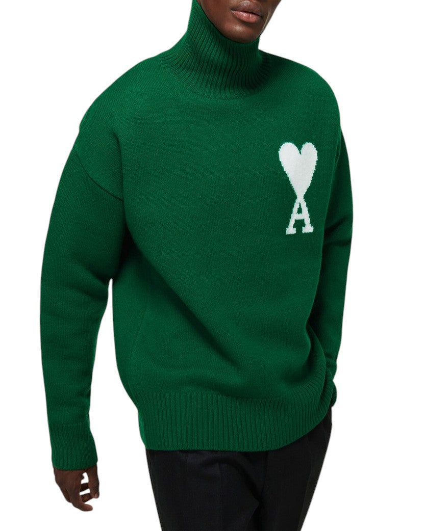 AMI Paris Ami de Coeur jumper Green