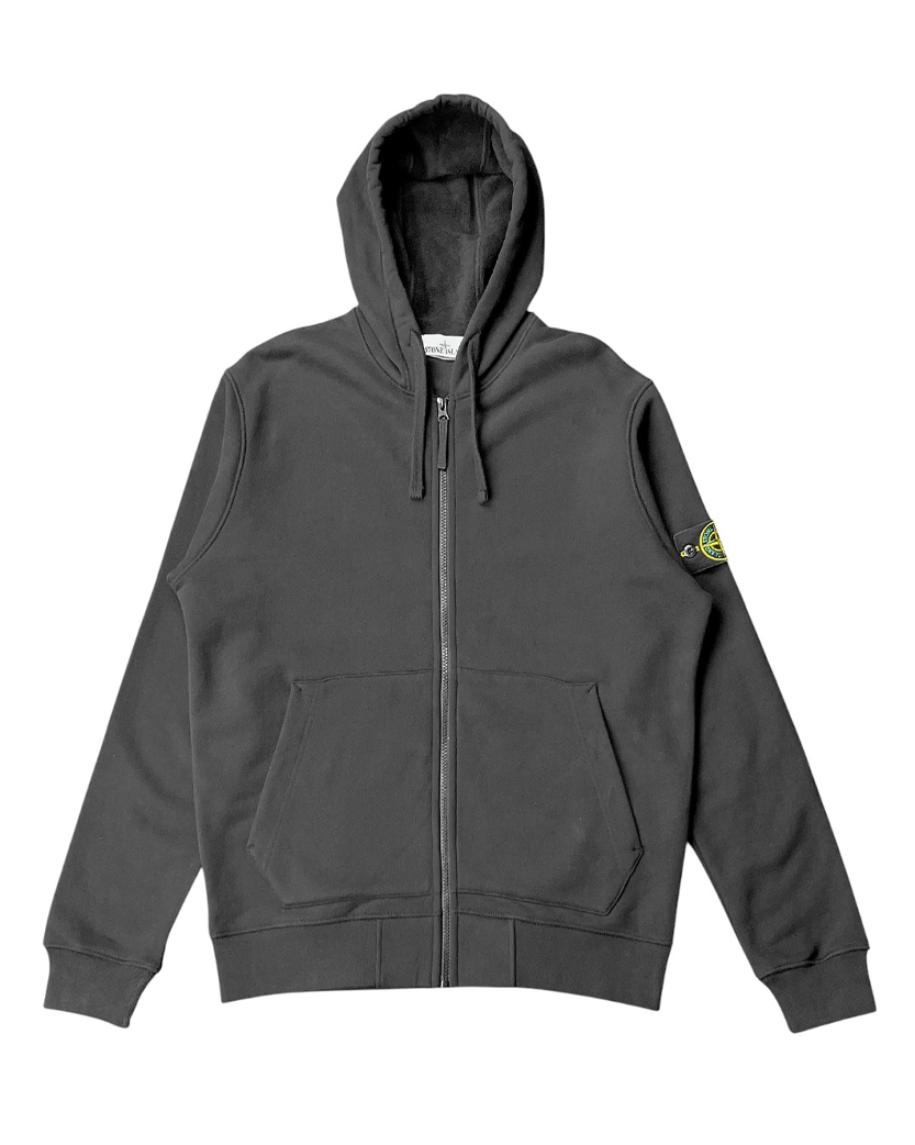 64220 Zip Hooded Sweatshirt Black SI0141-BK