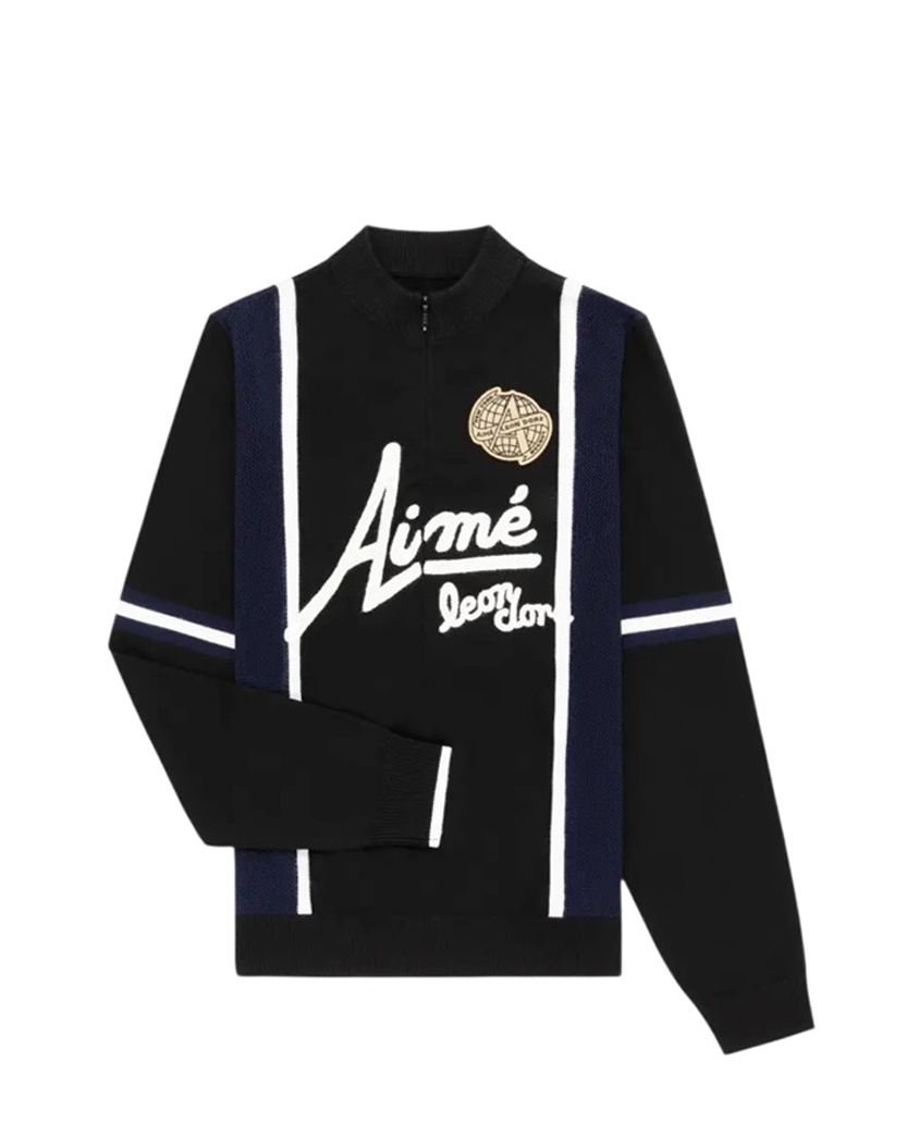 Aime Leon Dore Knit Long-Sleeve Cycling Jersey Black