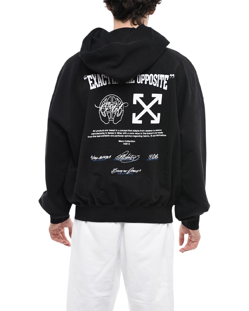 Off-White Exactly The Opposite Hoodie Black