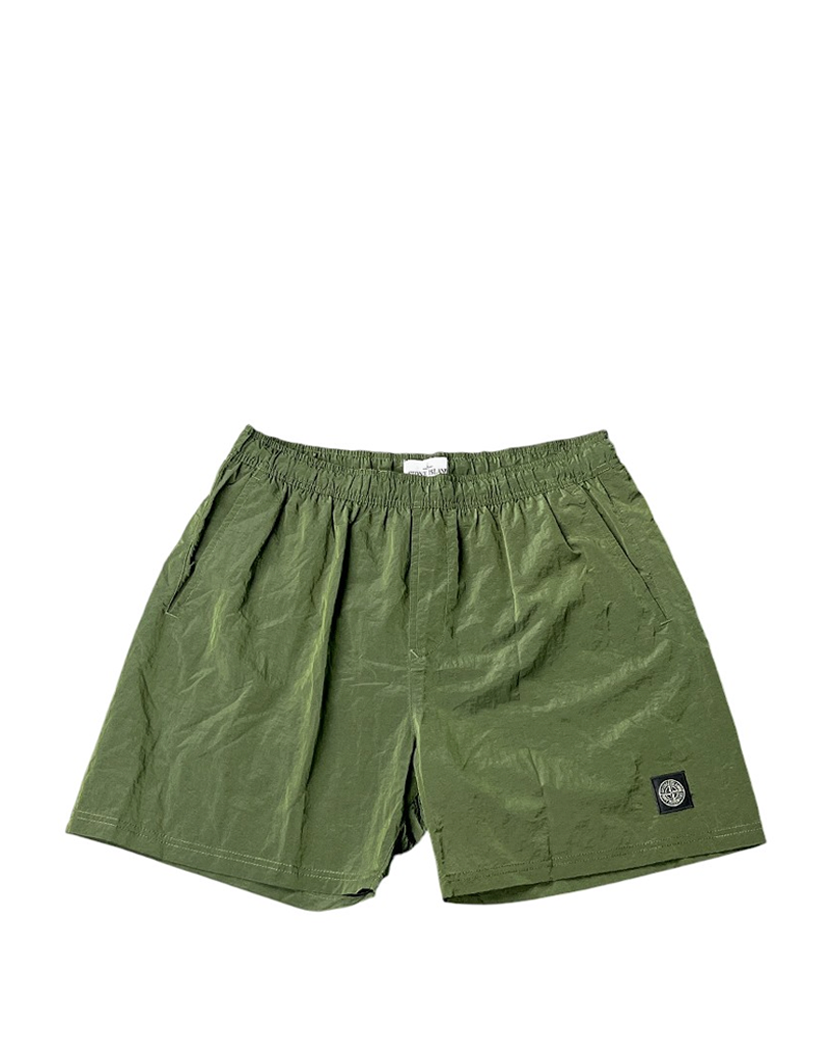 B0943 Beach Nylon Shorts Olive SI0166-OL