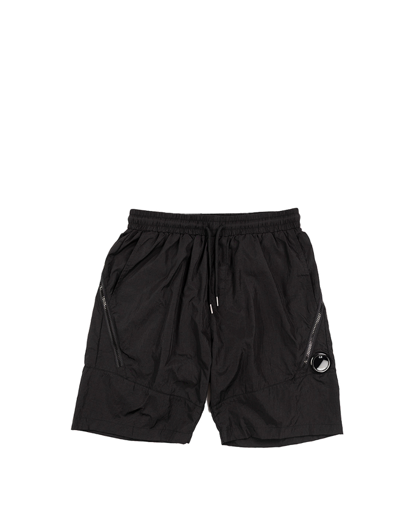 C.P. COMPANY Chrome Lens Pocket Shorts Black