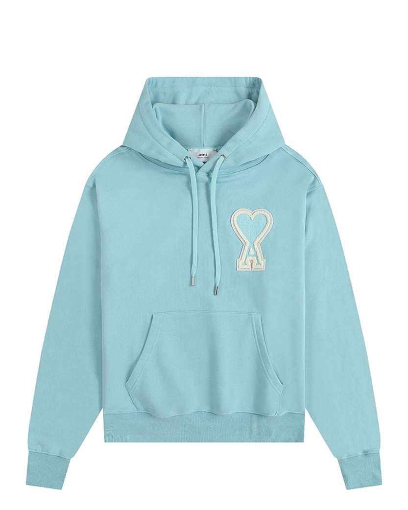 AMI Paris Oversize Ami de Coeur hoodie Mint