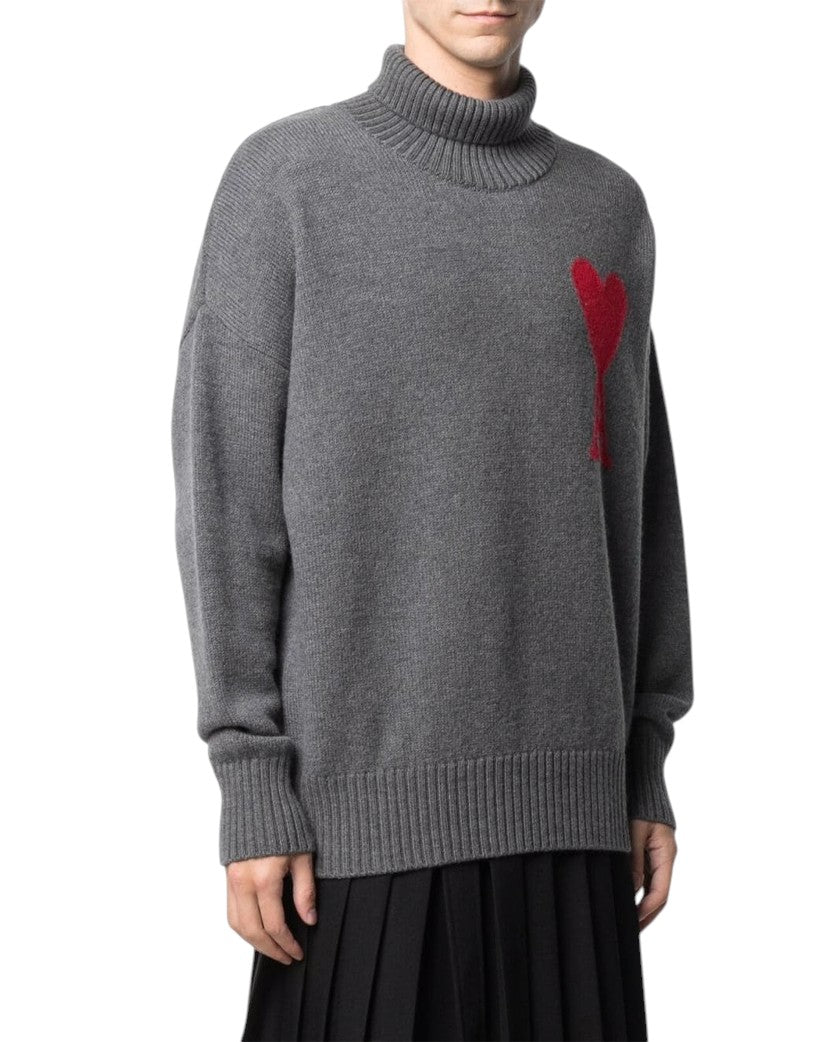 AMI Paris Ami de Coeur jumper Grey