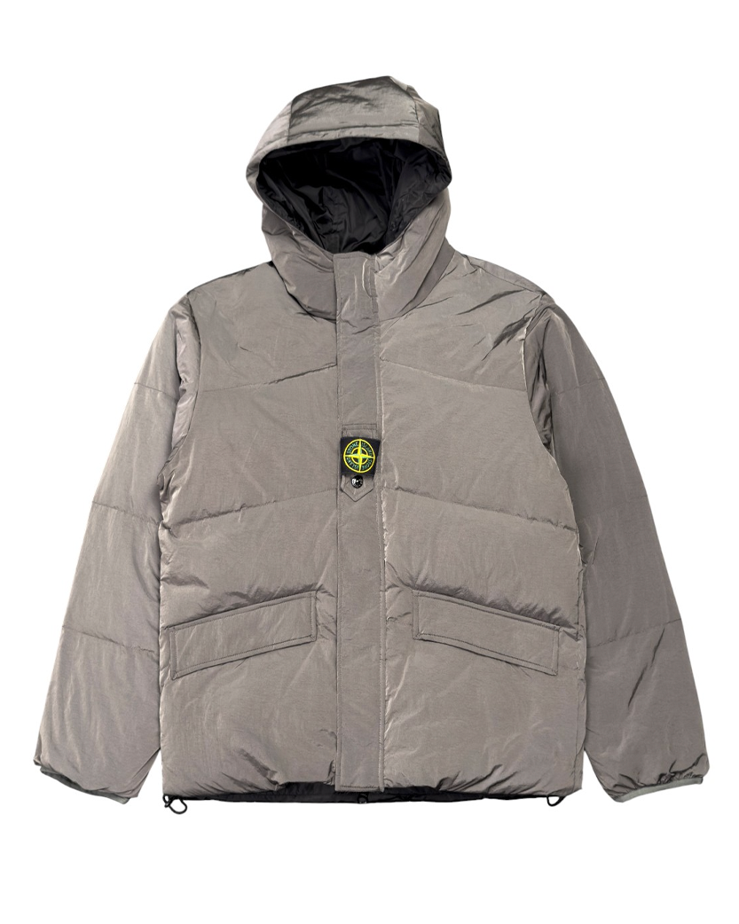 24FW Reversible Nylon Metal Down Jacket Grey SI0242-GY