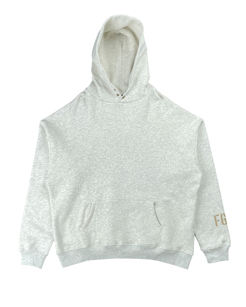 Fear Of God "FG" Vintage Sleeve Hoodie White
