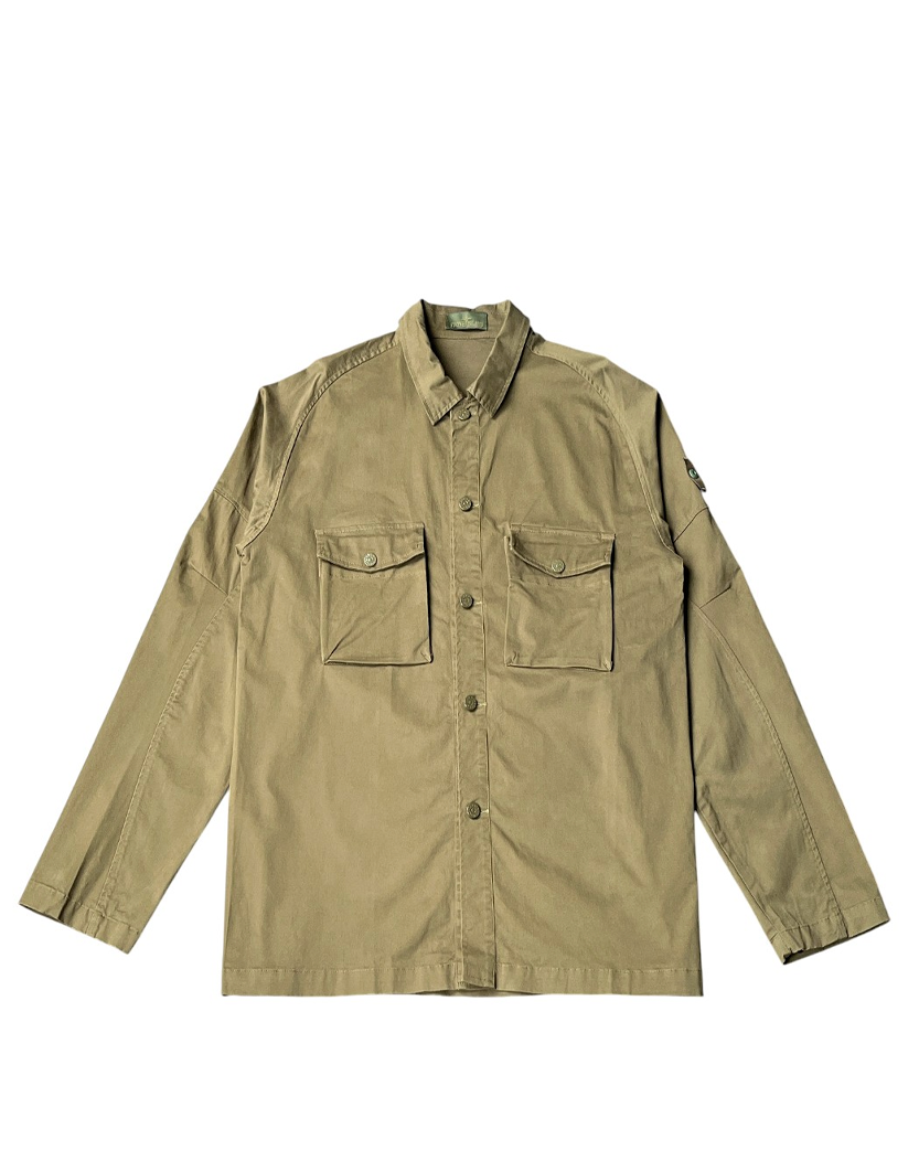 123F2 Ghost Piece Overshirt Khaki SI0106-KH