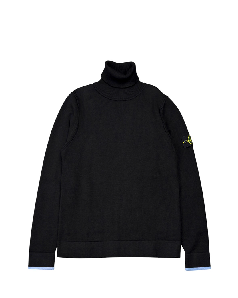 530A1 Mock Neck Sweater Black SI0231-BK