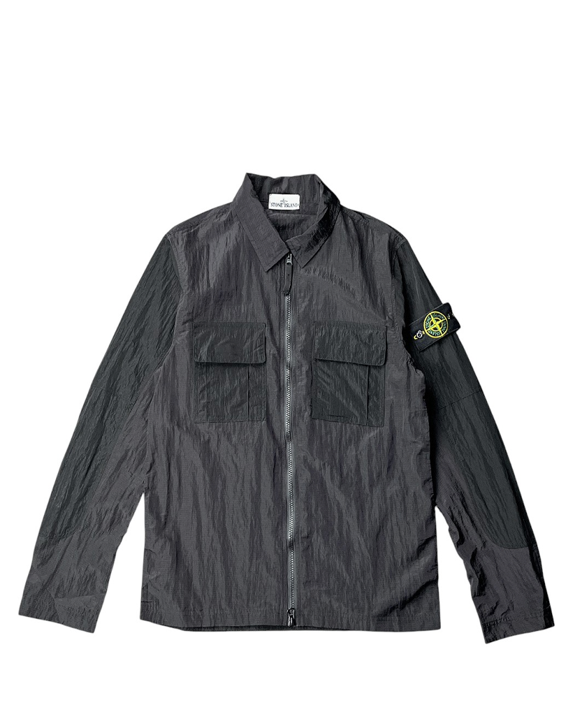 11117 Nylon Overshirt Black SI0104-BK