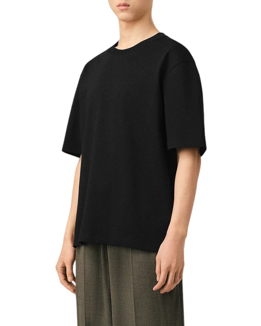 AMI Paris Ami De Coeur Embossed Heart T-Shirt Black