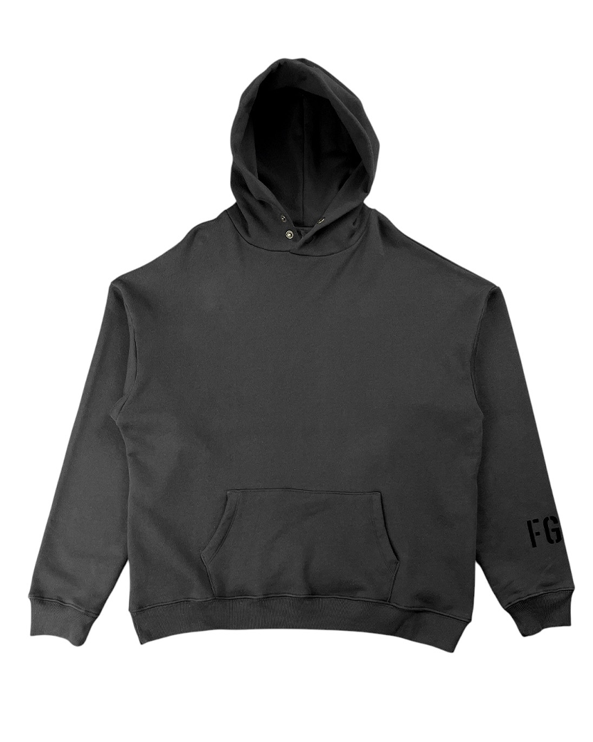 Fear Of God "FG" Vintage Sleeve Hoodie Black