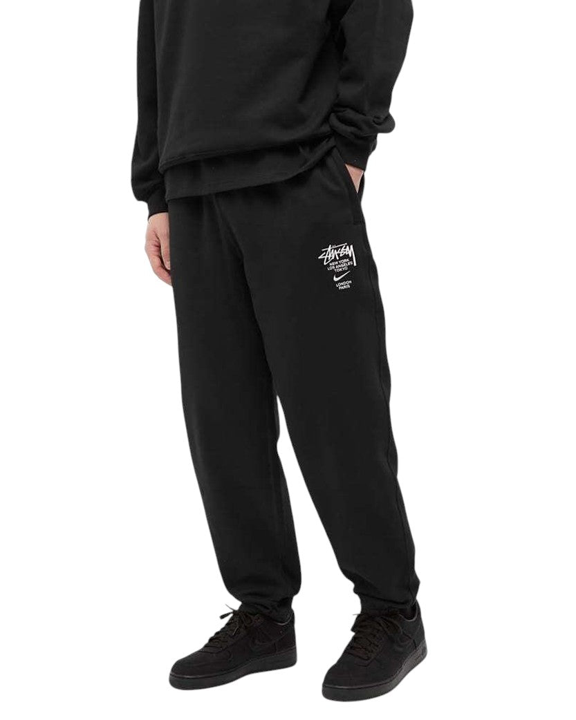 NIKE X STUSSY Fleece Pants Black - UNIFORM