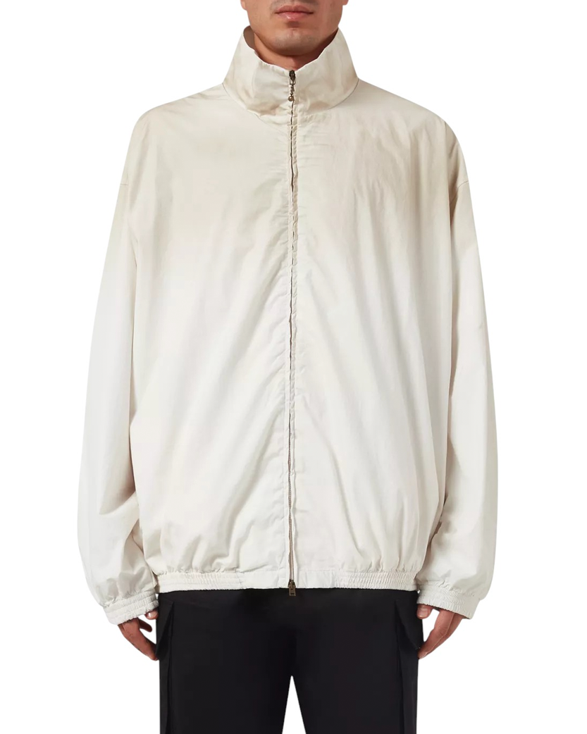 Acne Studios Logo Zipper Jacket White