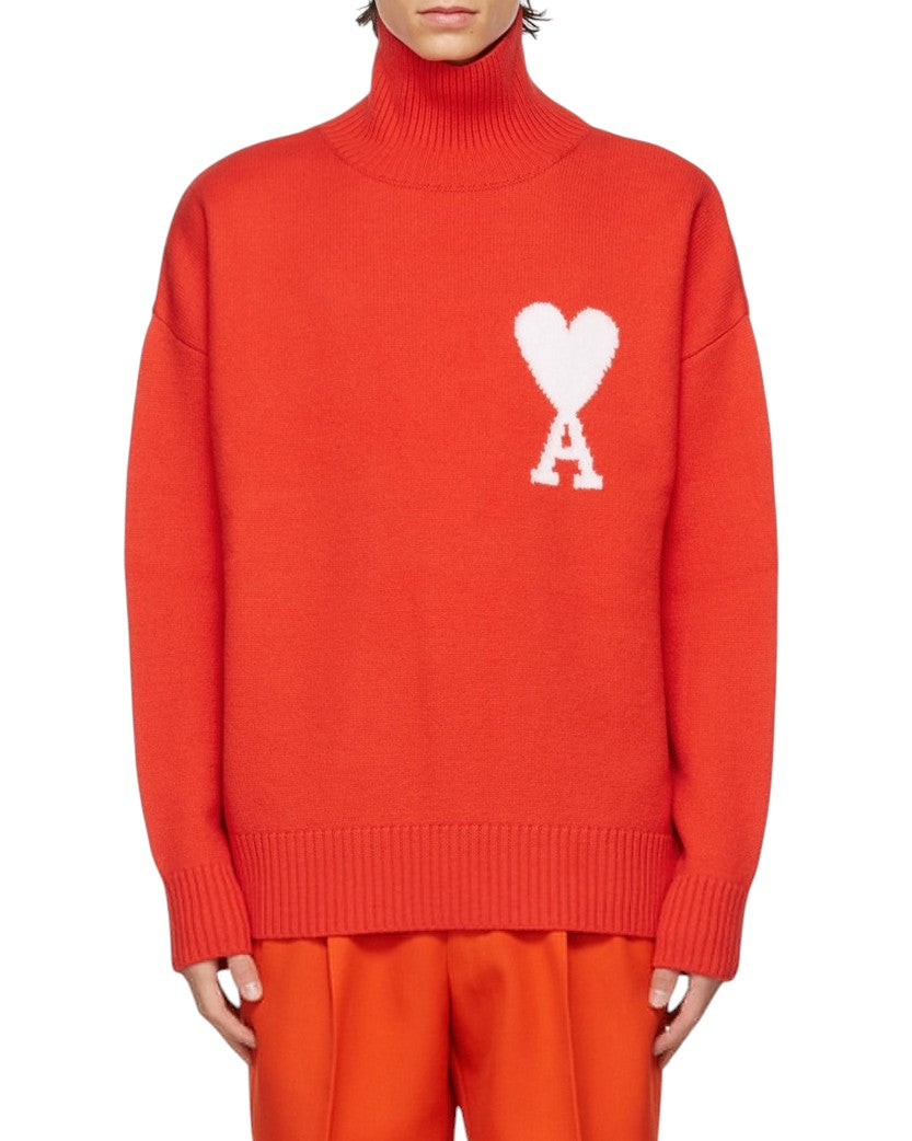 AMI Paris Ami de Coeur jumper Red