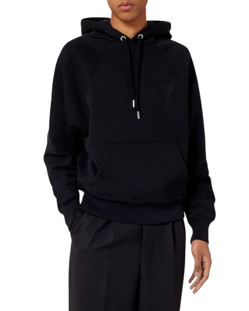 AMI Paris Ami de Coeur Hoodie Black