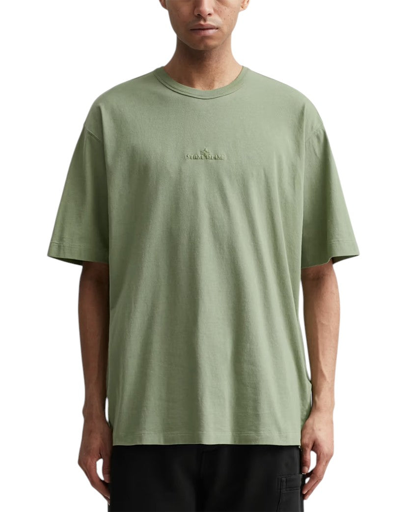 Футболка 23SS 20444 Oversize Fit Embroidery T-Shirt Sage Green