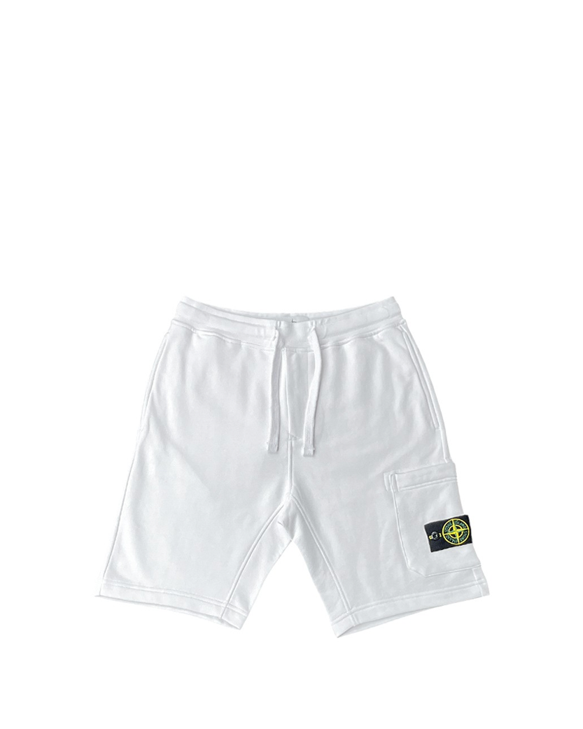 64651 Garment-Dyed Cotton Shorts White SI0167-WT