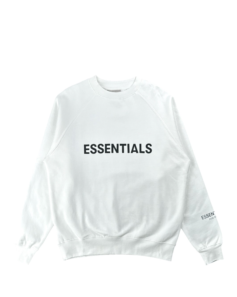 Fear Of God Essentials Crewneck Pullover Sweatshirt White