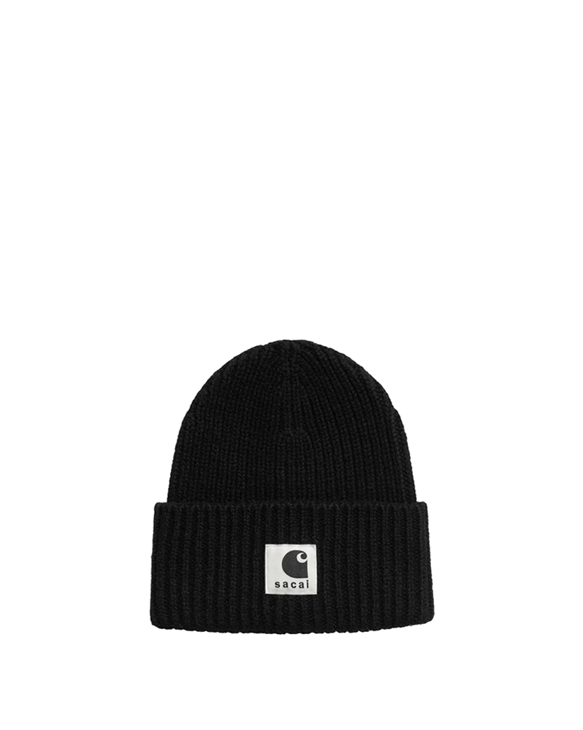 Carhartt WIP x Sacai Beanie Black - UNIFORM
