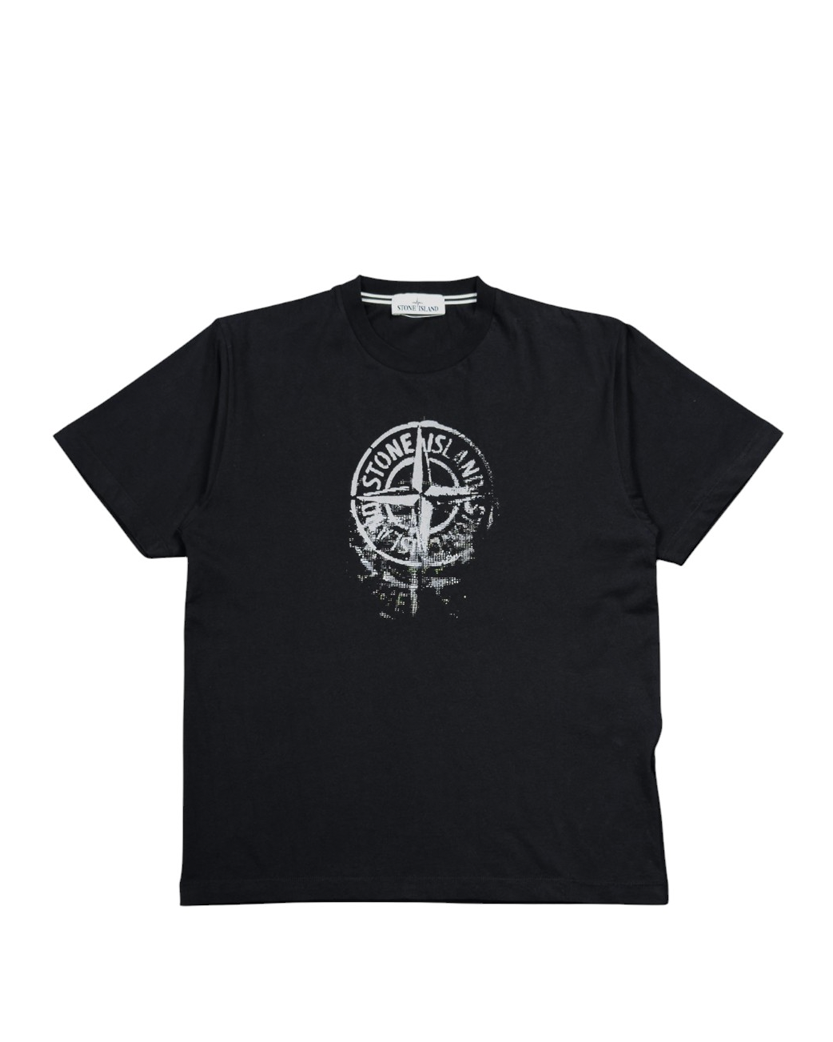 2RC87 'Reflective One' Print T-shirt Black SI0206-BK