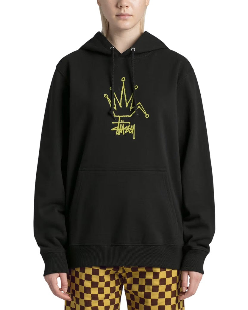 STUSSY Broken Crown Hoodie Black